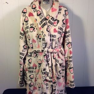 Donna Loren Coffee Lover Robe size large